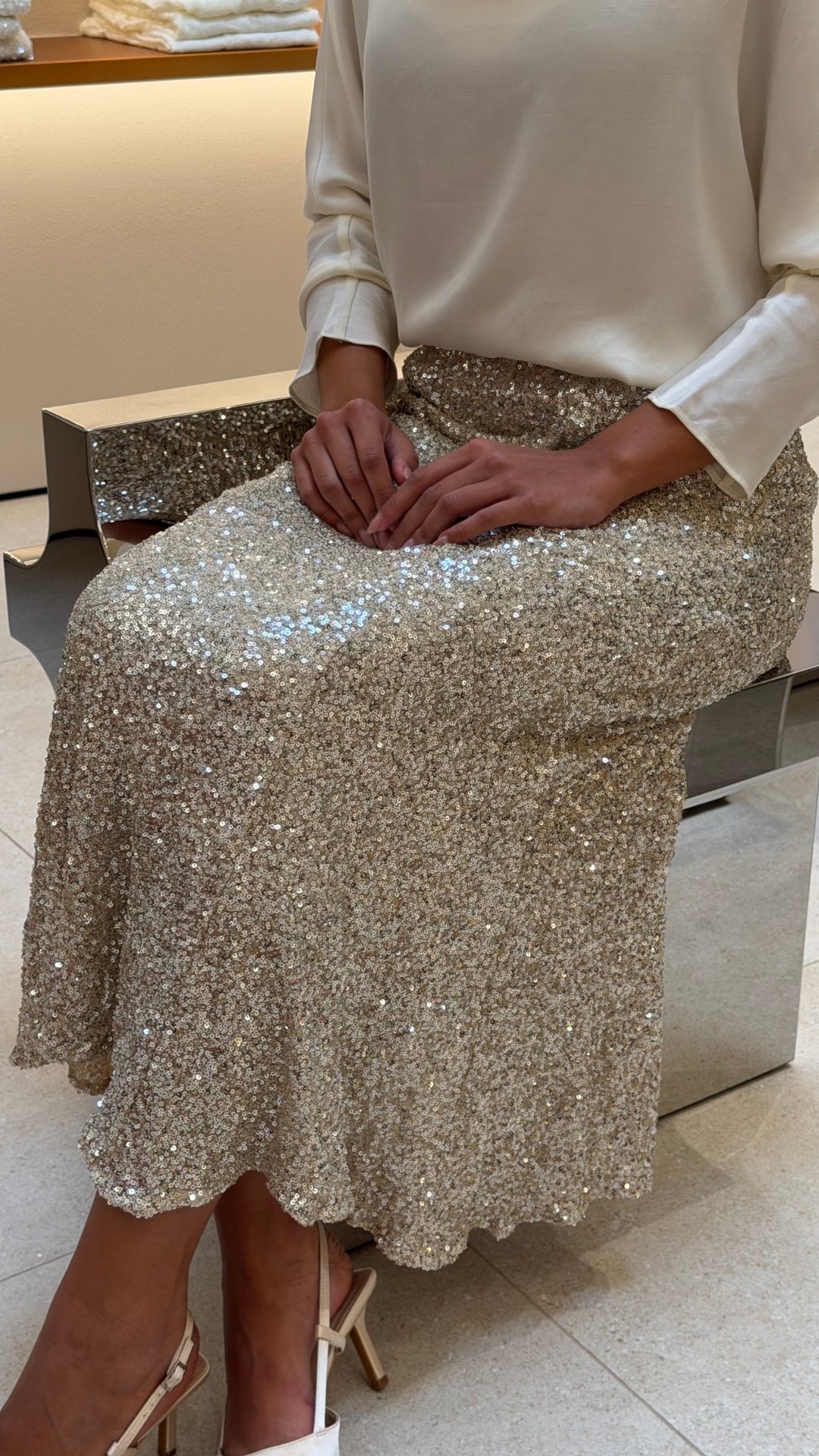 The Aurelia Sequin Skirt