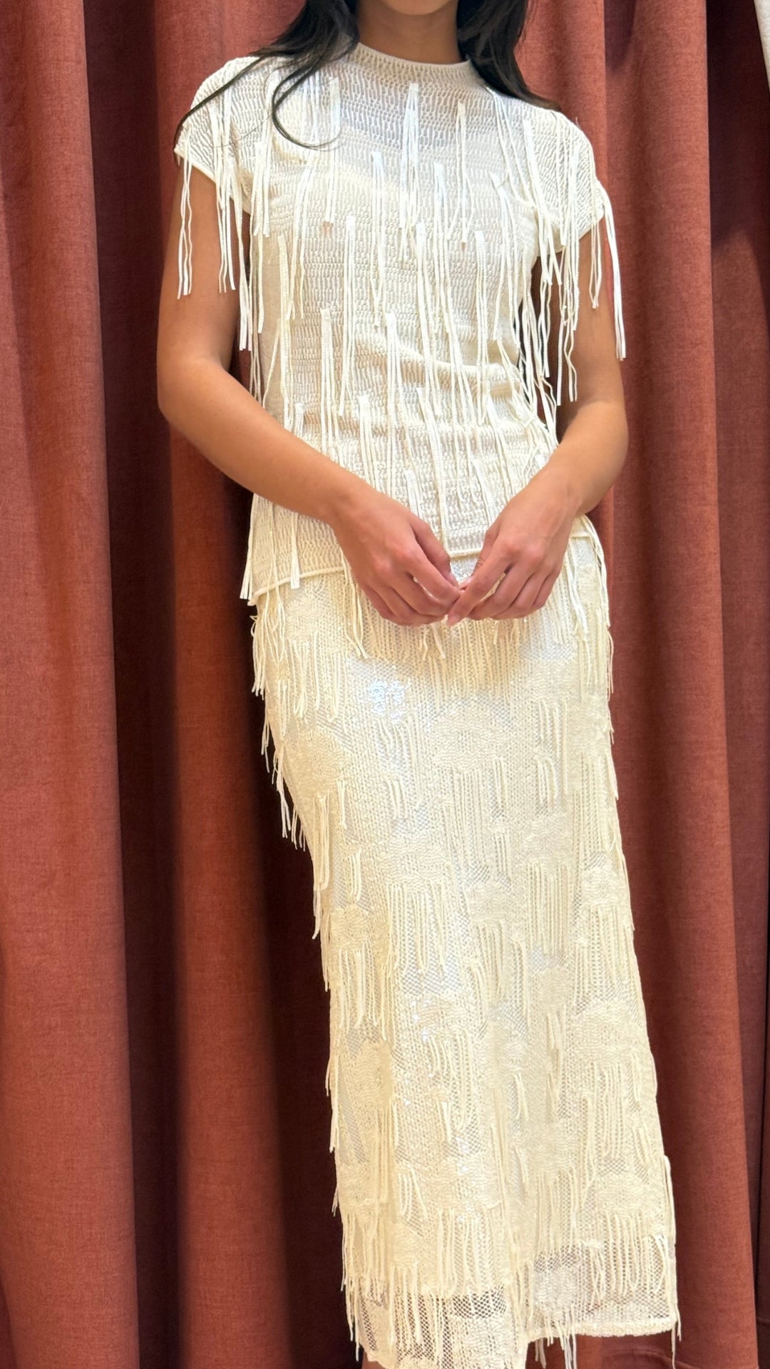 The Vesper Fringe Skirt