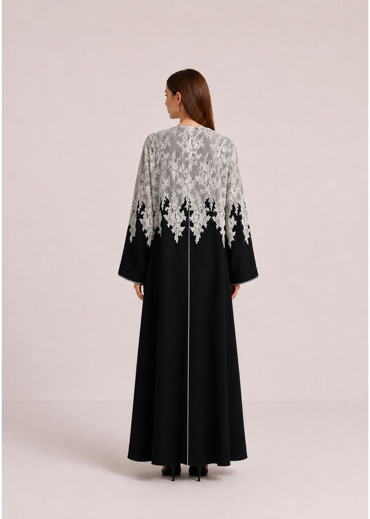 The Elisa Black Abaya - Back