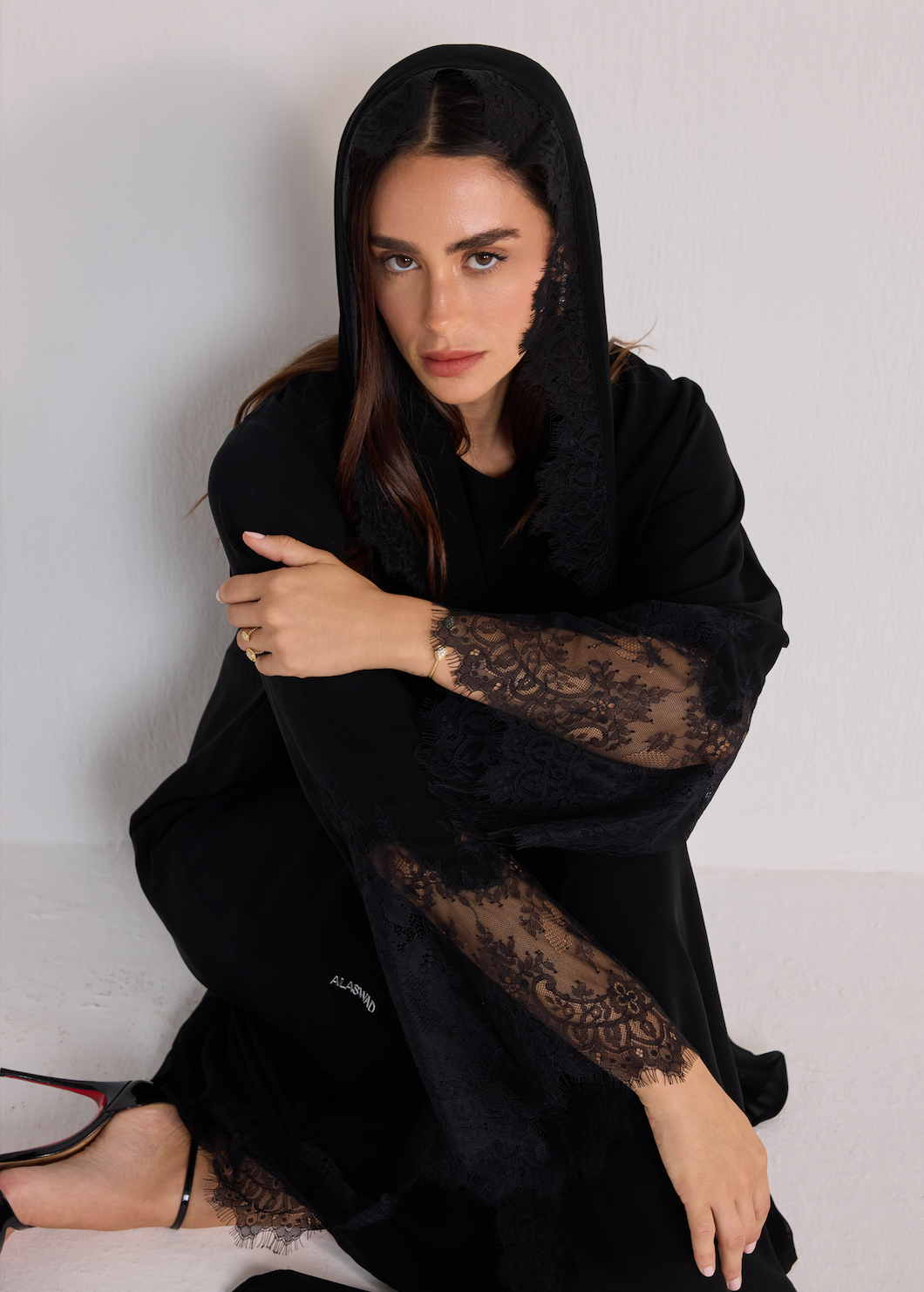 The Delphine Dentelle Abaya