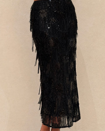 The Vesper Fringe Skirt