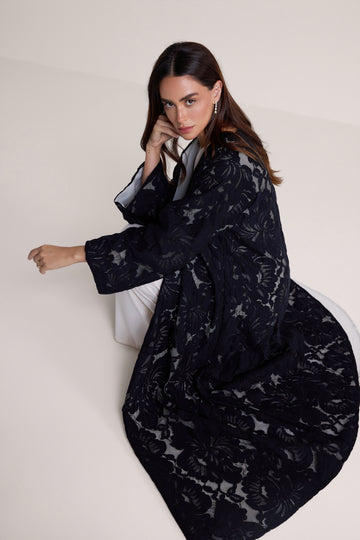 The Rosaline Lace Abaya
