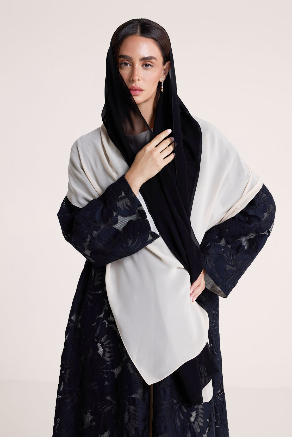 The Rosaline Lace Abaya