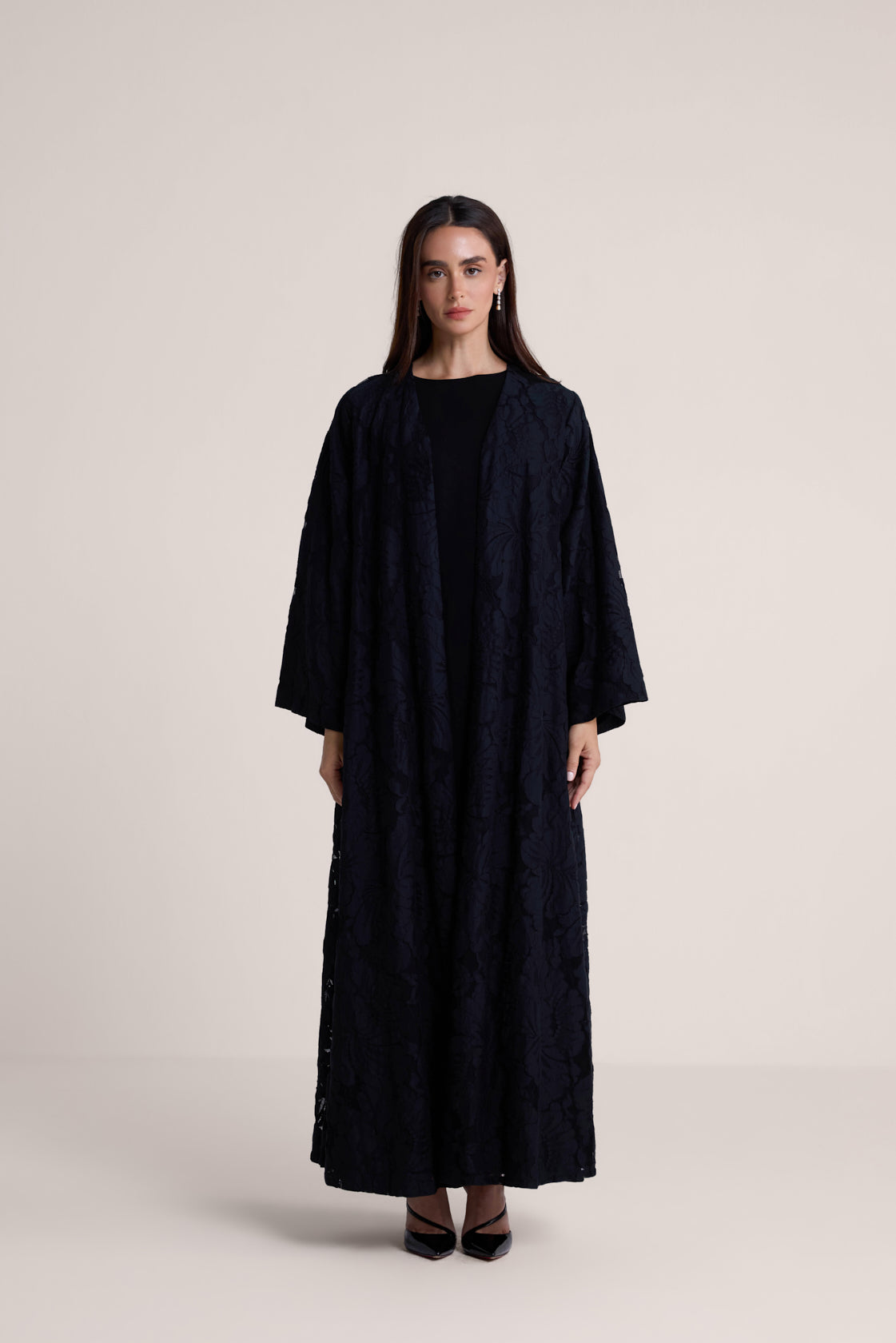 The Rosaline Lace Abaya