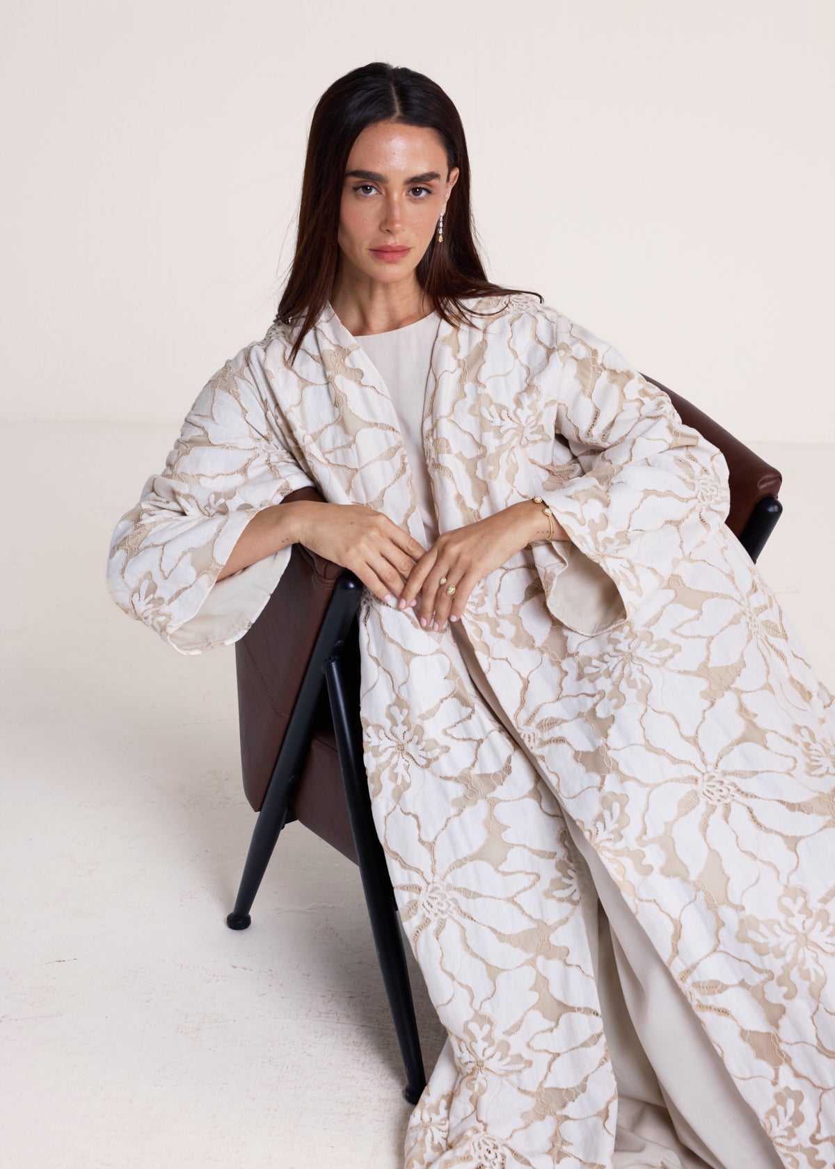 The Rosaline Lace Abaya