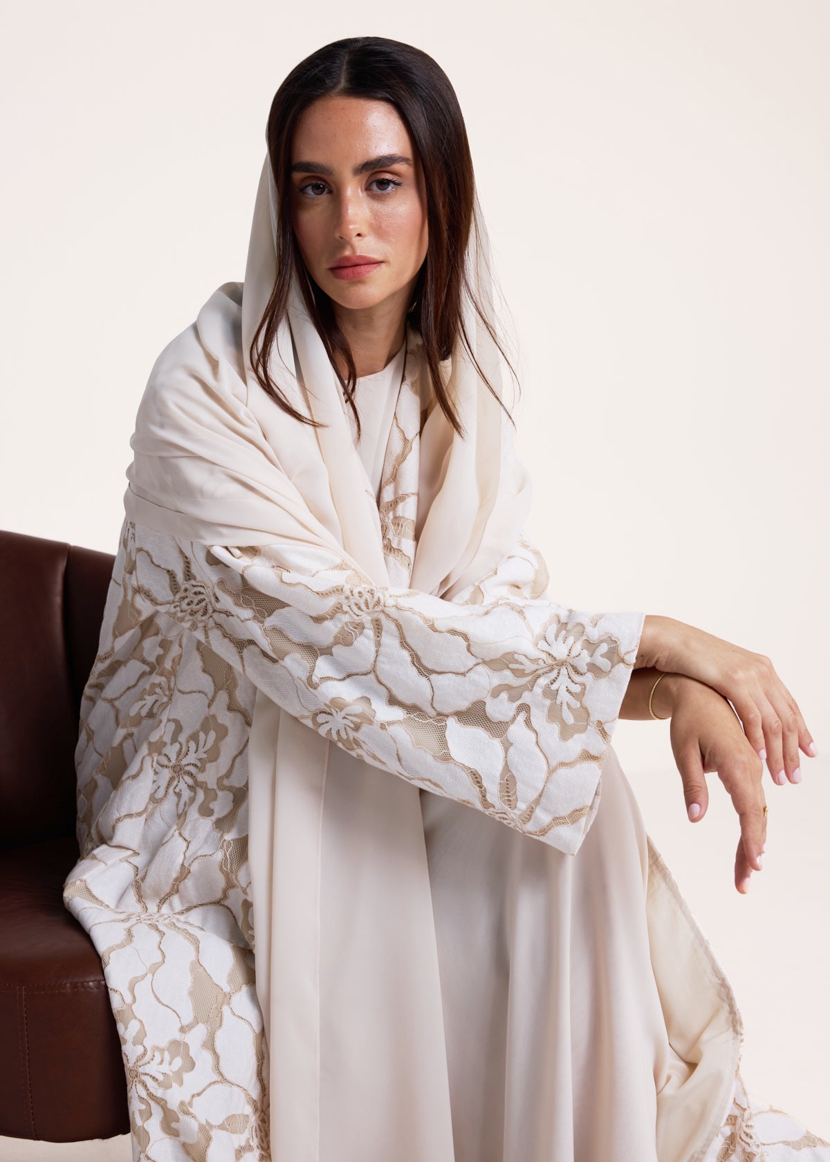 The Rosaline Lace Abaya